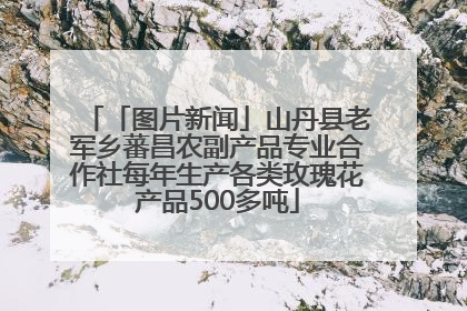 「图片新闻」山丹县老军乡蕃昌农副产品专业合作社每年生产各类玫瑰花产品500多吨