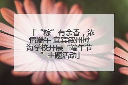 “粽”有余香，浓情端午 宜宾叙州樟海学校开展“端午节”主题活动