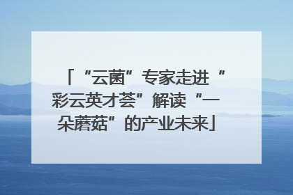 “云菌”专家走进“彩云英才荟”解读“一朵蘑菇”的产业未来