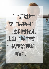 “后进村”变“后劲村”！胜利村探索走出“城中村”转型治理新路径
