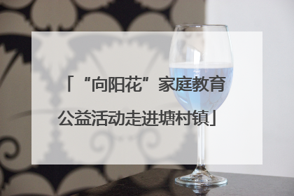 “向阳花”家庭教育公益活动走进塘村镇
