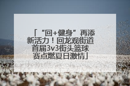 “回+健身”再添新活力！回龙观街道首届3v3街头篮球赛点燃夏日激情