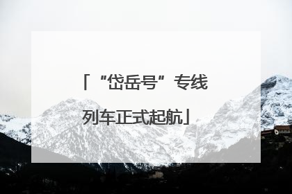 “岱岳号”专线列车正式起航