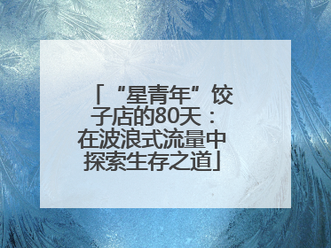 “星青年”饺子店的80天：在波浪式流量中探索生存之道