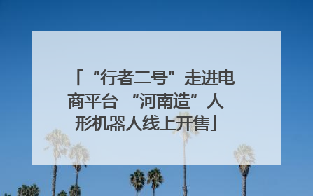 “行者二号”走进电商平台 “河南造”人形机器人线上开售
