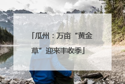 瓜州：万亩“黄金草”迎来丰收季