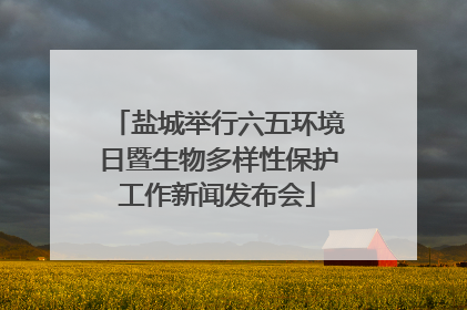 盐城举行六五环境日暨生物多样性保护工作新闻发布会
