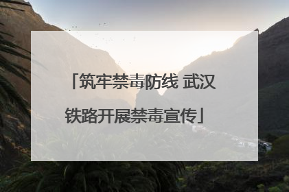 筑牢禁毒防线 武汉铁路开展禁毒宣传