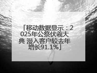 移动数据显示：2025年公祭伏羲大典 漫入客户较去年增长91.1%