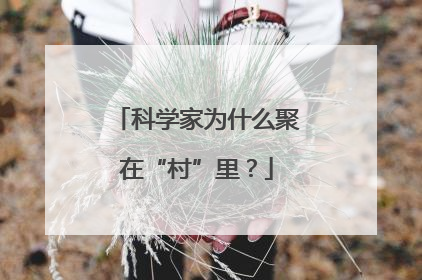 科学家为什么聚在“村”里？