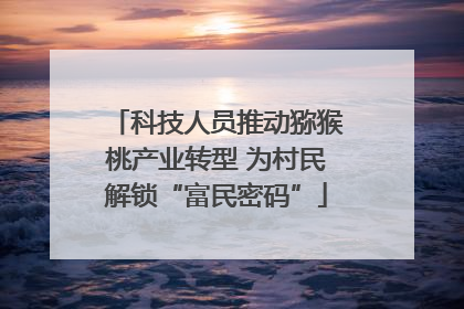 科技人员推动猕猴桃产业转型 为村民解锁“富民密码”