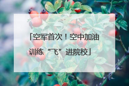 空军首次！空中加油训练“飞”进院校
