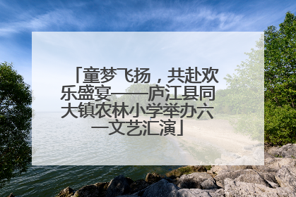 童梦飞扬，共赴欢乐盛宴——庐江县同大镇农林小学举办六一文艺汇演