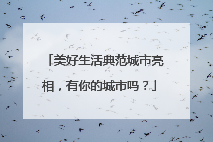 美好生活典范城市亮相，有你的城市吗？