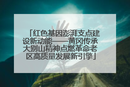 红色基因澎湃支点建设新动能——黄冈传承大别山精神点燃革命老区高质量发展新引擎