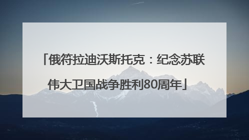俄符拉迪沃斯托克：纪念苏联伟大卫国战争胜利80周年