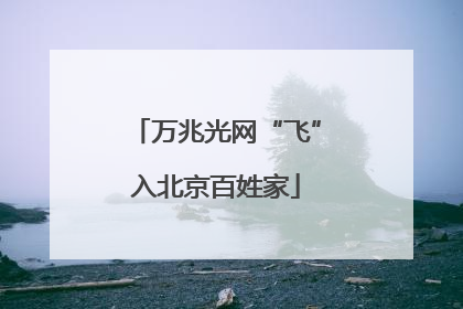 万兆光网“飞”入北京百姓家