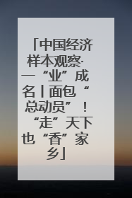 中国经济样本观察·一“业”成名丨面包“总动员”！“走”天下也“香”家乡