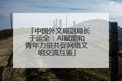 中国外文局副局长于运全：AI赋能和青年力量共促网络文明交流互鉴
