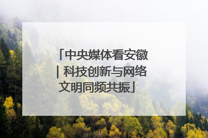 中央媒体看安徽｜科技创新与网络文明同频共振