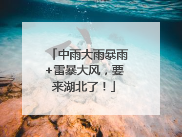中雨大雨暴雨+雷暴大风，要来湖北了！
