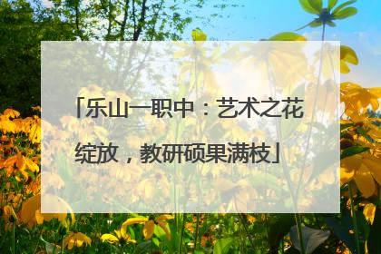 乐山一职中：艺术之花绽放，教研硕果满枝