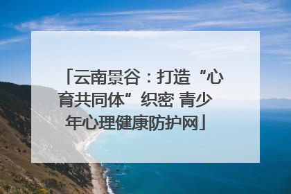 云南景谷：打造“心育共同体”织密 青少年心理健康防护网
