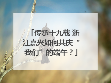 传承十九载 浙江嘉兴如何共庆“我们”的端午？