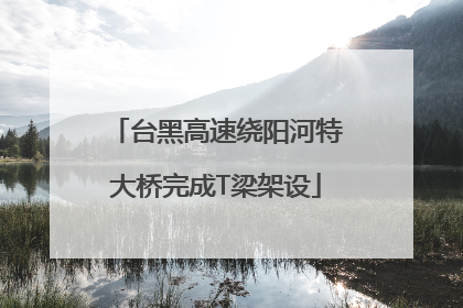 台黑高速绕阳河特大桥完成T梁架设