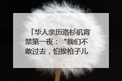 华人亲历洛杉矶宵禁第一夜：“我们不敢过去，怕挨枪子儿”｜封面头条