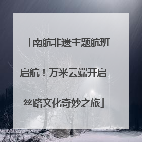 南航非遗主题航班启航！万米云端开启丝路文化奇妙之旅