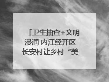 卫生抽查+文明浸润 内江经开区长安村让乡村“美颜”持久在线｜万千气象看四川