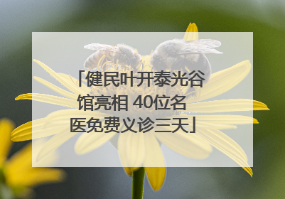 健民叶开泰光谷馆亮相 40位名医免费义诊三天