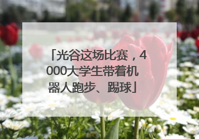 光谷这场比赛，4000大学生带着机器人跑步、踢球
