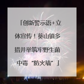 创新警示语+立体宣传！葵山镇多措并举筑牢野生菌中毒“防火墙”