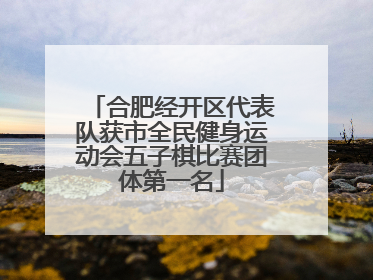 合肥经开区代表队获市全民健身运动会五子棋比赛团体第一名