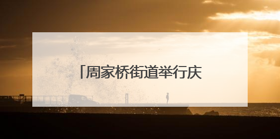 周家桥街道举行庆祝中国共产党成立104周年主题活动