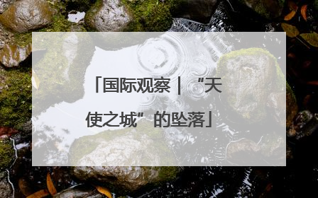 国际观察｜“天使之城”的坠落