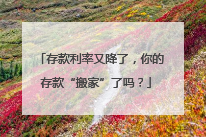存款利率又降了，你的存款“搬家”了吗？