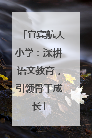 宜宾航天小学：深耕语文教育，引领骨干成长