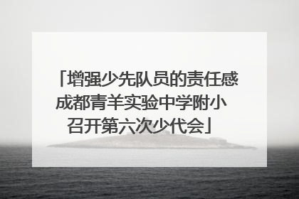 增强少先队员的责任感 成都青羊实验中学附小召开第六次少代会