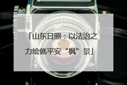 山东日照：以法治之力绘就平安“枫”景