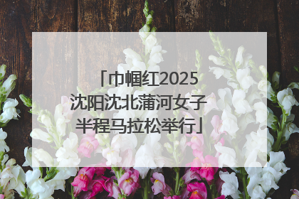 巾帼红2025沈阳沈北蒲河女子半程马拉松举行