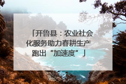 开鲁县：农业社会化服务助力春耕生产跑出“加速度”