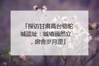 探访甘肃高台骆驼城遗址：城墙巍然立，房舍岁月湮
