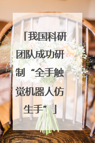 我国科研团队成功研制“全手触觉机器人仿生手”