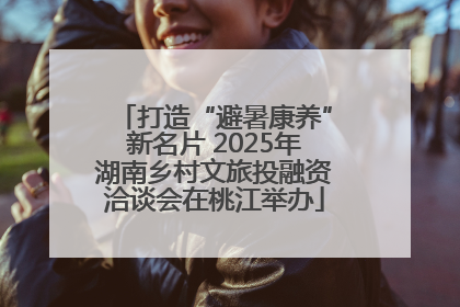 打造“避暑康养”新名片 2025年湖南乡村文旅投融资洽谈会在桃江举办