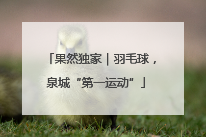 果然独家｜羽毛球，泉城“第一运动”