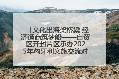 文化出海架桥梁 经济通商筑梦船——自贸区开封片区承办2025年匈牙利文旅交流对接活动专场