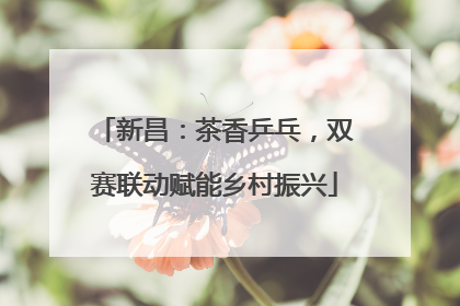 新昌：茶香乒乓，双赛联动赋能乡村振兴